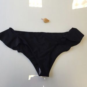 💕Lolli ruffle black bikini botom